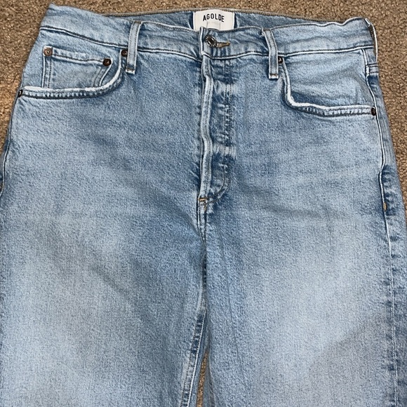 AGOLDE Riley High Rise Straight Crop Jeans Dynamic 29 - Picture 5 of 9